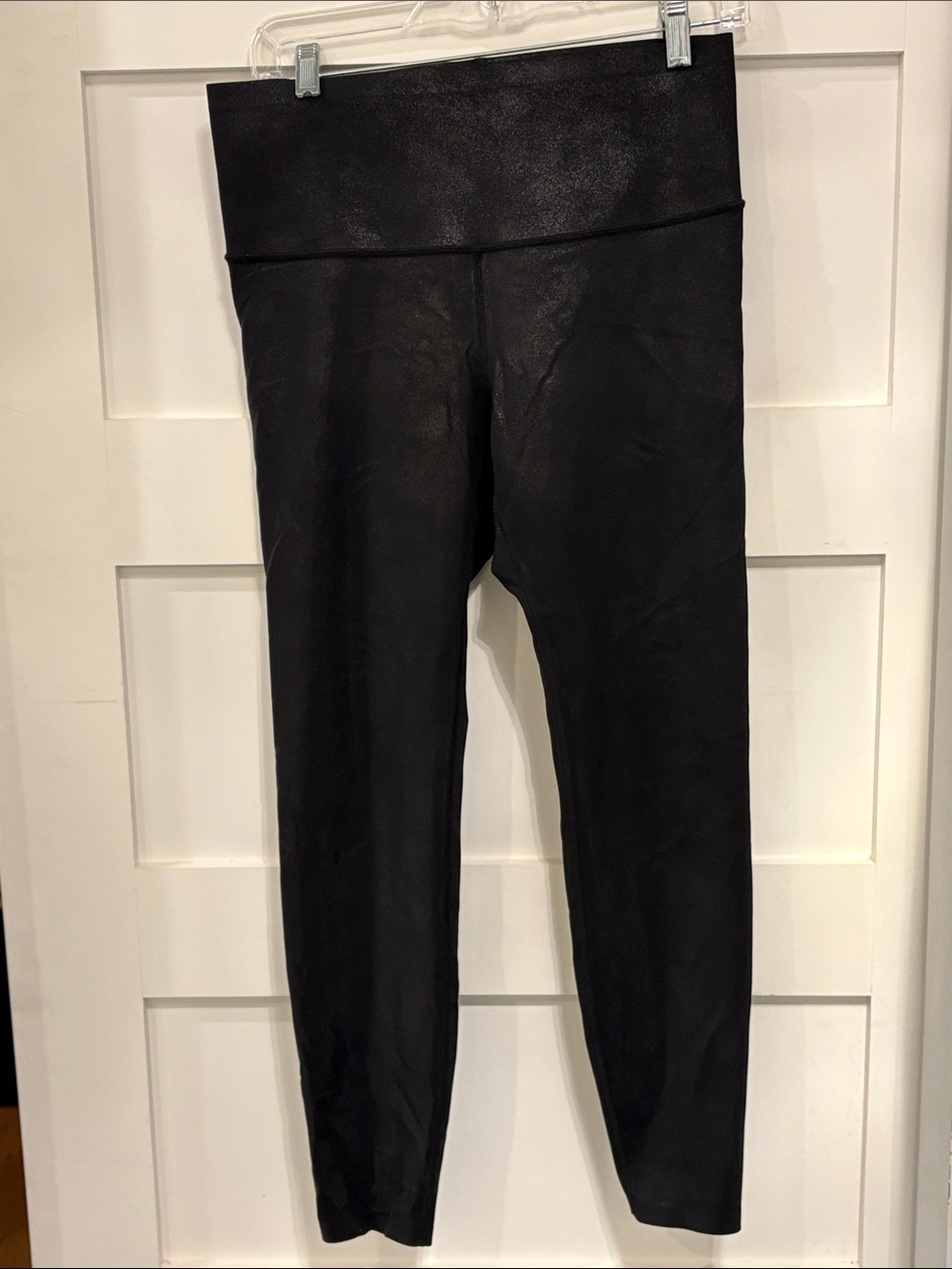 Knix birds papaya sculpting Shiny Black High-Waist Leggings